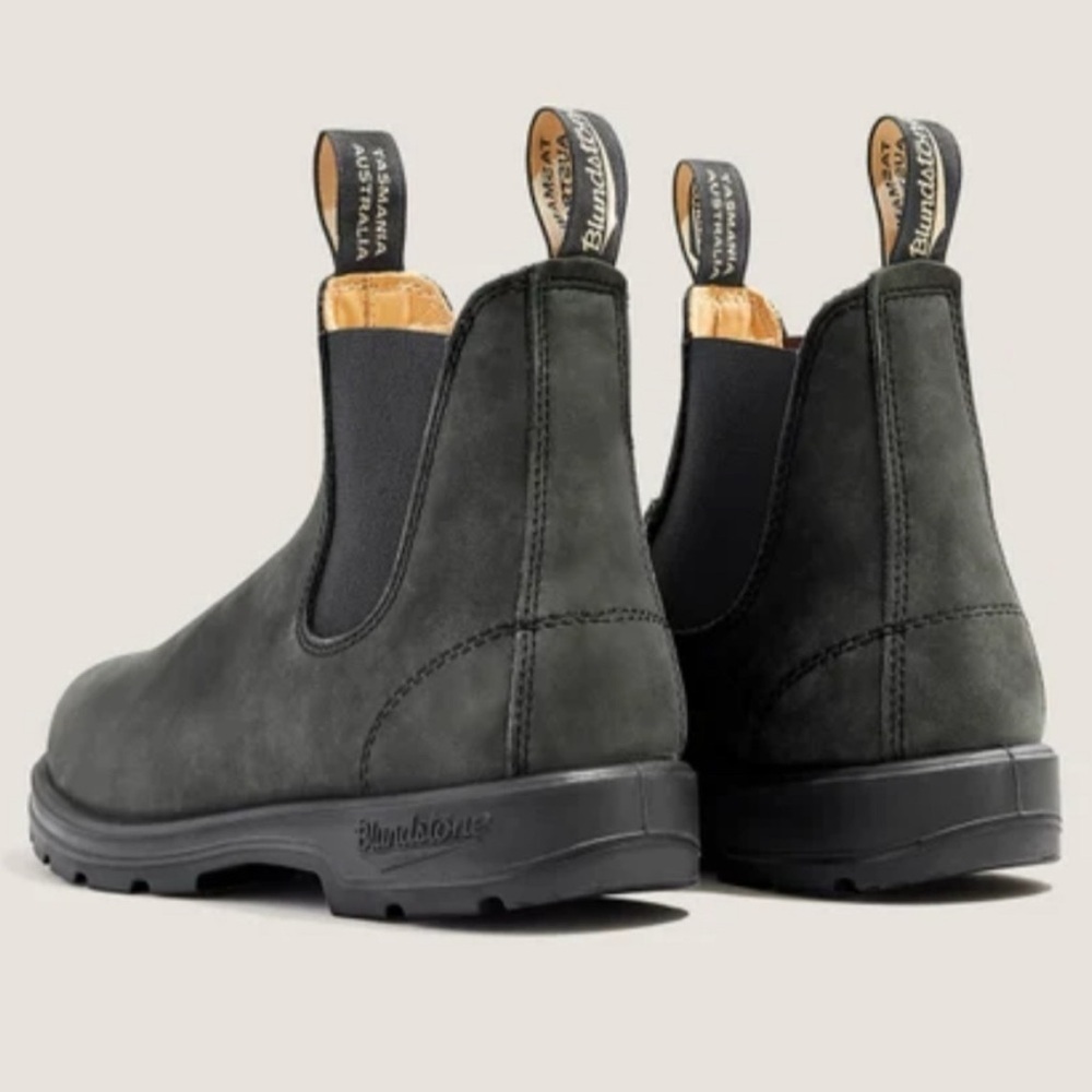 Blundstone MEN'S CLASSICS CHELSEA BOOTS RUSTIC BLACK New Size 7M 9W - Picture 4 of 9